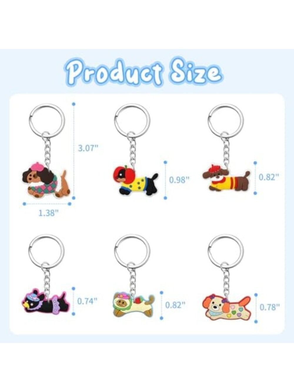 Cute DIY Keychain Charms for Girls | Bulk Backpack Keychains & PVC Key Rings - Picture 6 of 6